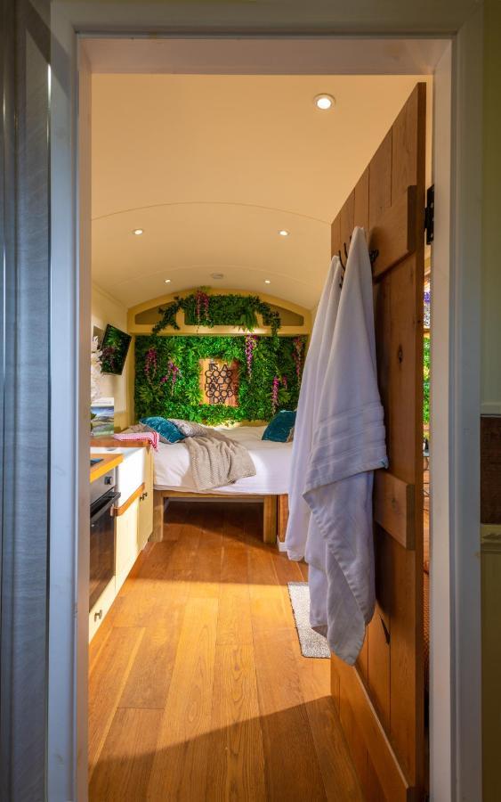 Hillside View Shepherds Hut - Ockeridge Rural Retreats Little Witley 外观 照片