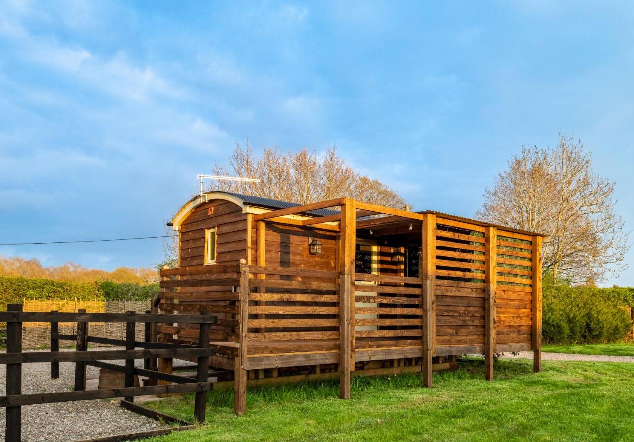 Hillside View Shepherds Hut - Ockeridge Rural Retreats Little Witley 外观 照片